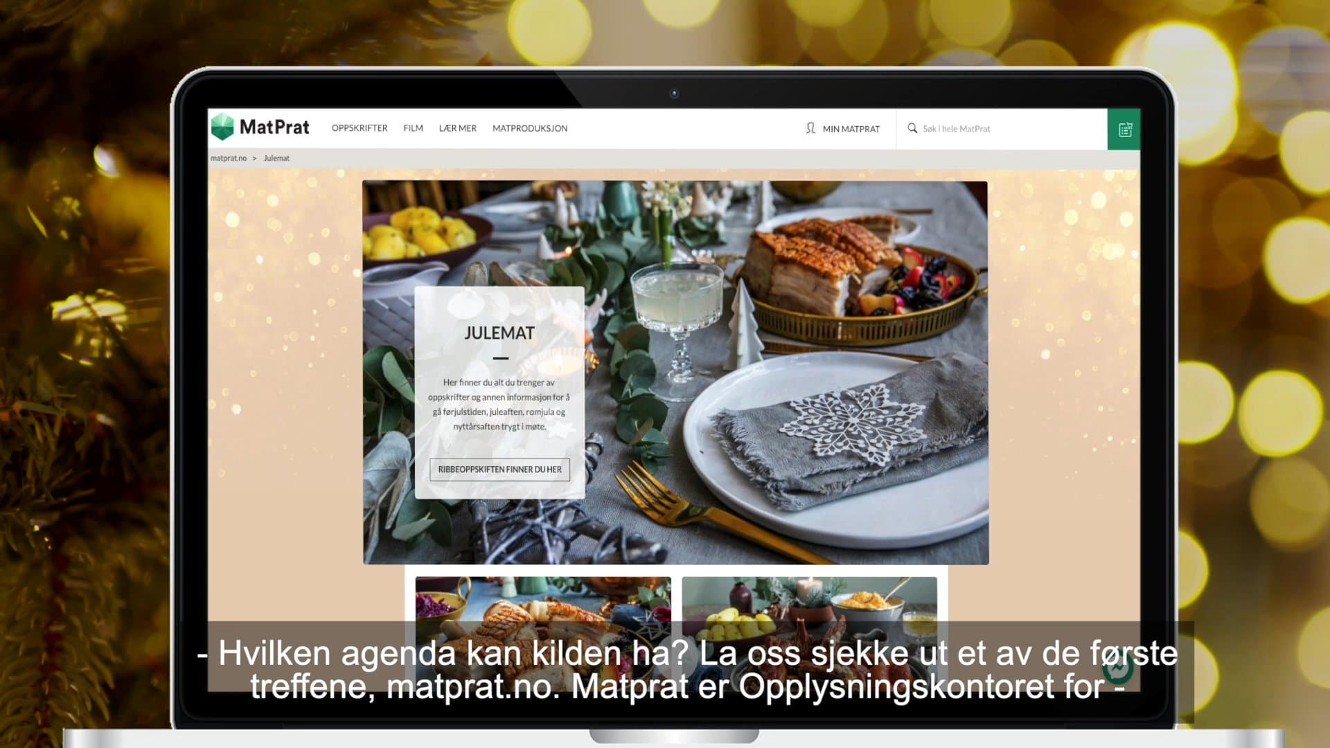 Hvordan tverrlese en kilde om julemat? (1:15)