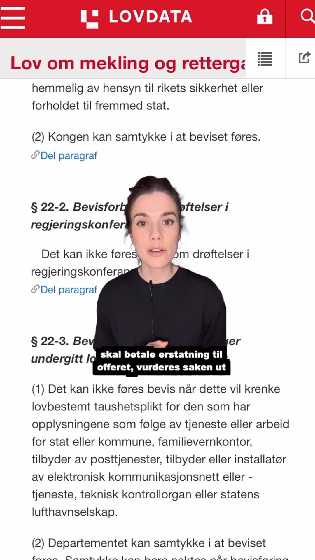 Hvordan kan man bli frifunnet for straff, men dømt til å betale erstatning i samme sak? Denne videoen forklarer hvordan det er ulike beviskrav i sivile saker og straffesaker. (1:21)