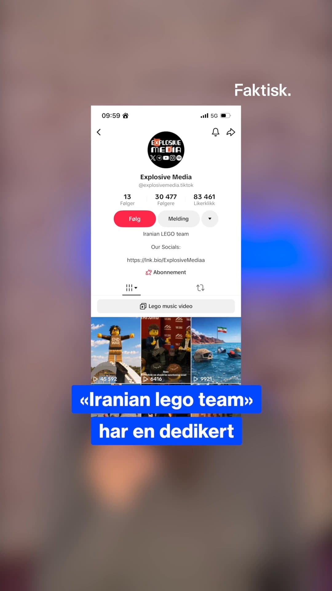 Lego-videoer på TikTok